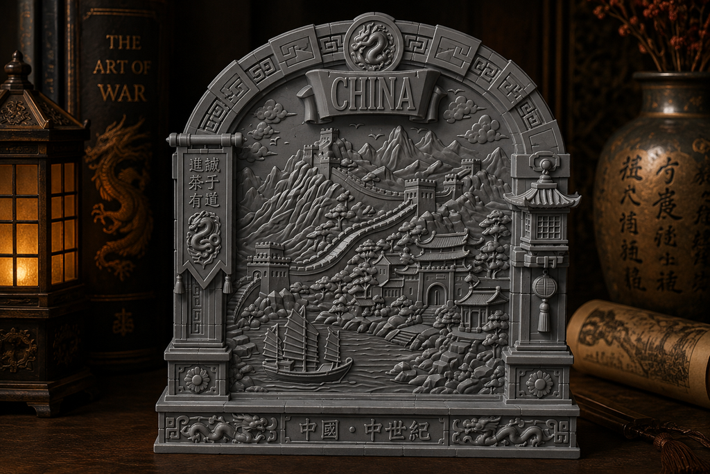 Ancient China Shelf Portal – Great Wall Historical Shelf Display