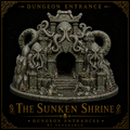 The Sunken Shrine – Eldritch Ocean Temple Dungeon Entrance & Tabletop Terrain