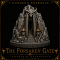 The Forsaken Gate – Demonic Mountain Dungeon Entrance & Tabletop Terrain