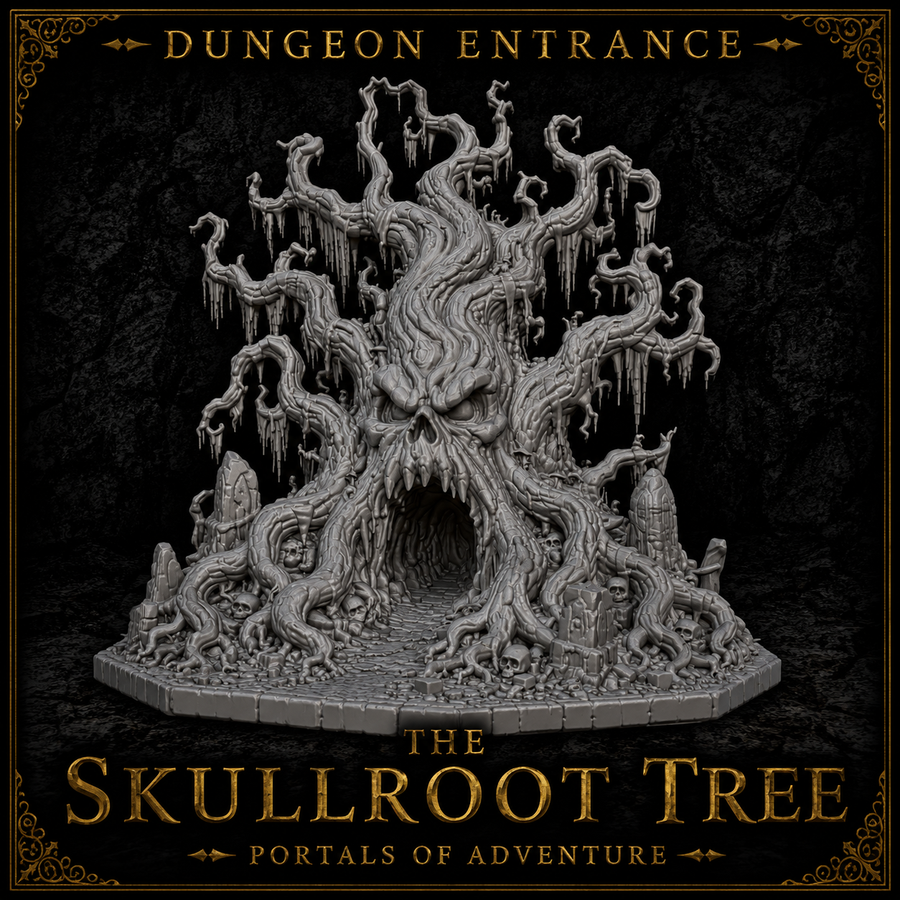 The Skullroot Tree – Cursed Woodland Dungeon Entrance