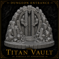 The Titan Vault – Ancient Colossal Dungeon Entrance (D&D Terrain)