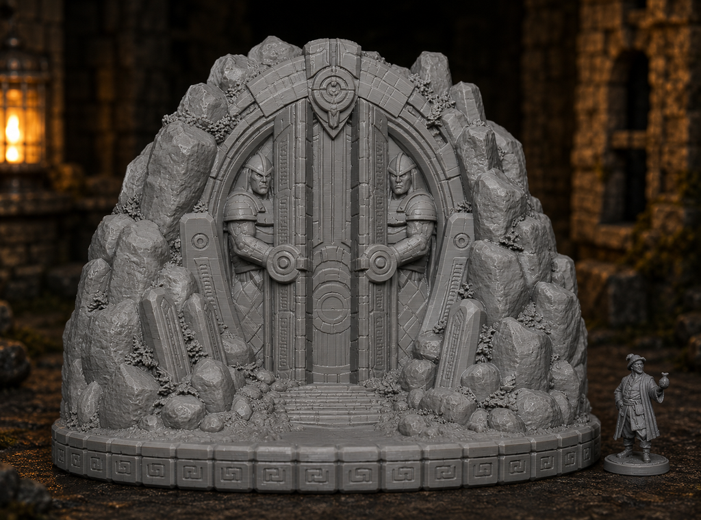 The Titan Vault – Ancient Colossal Dungeon Entrance (D&D Terrain)