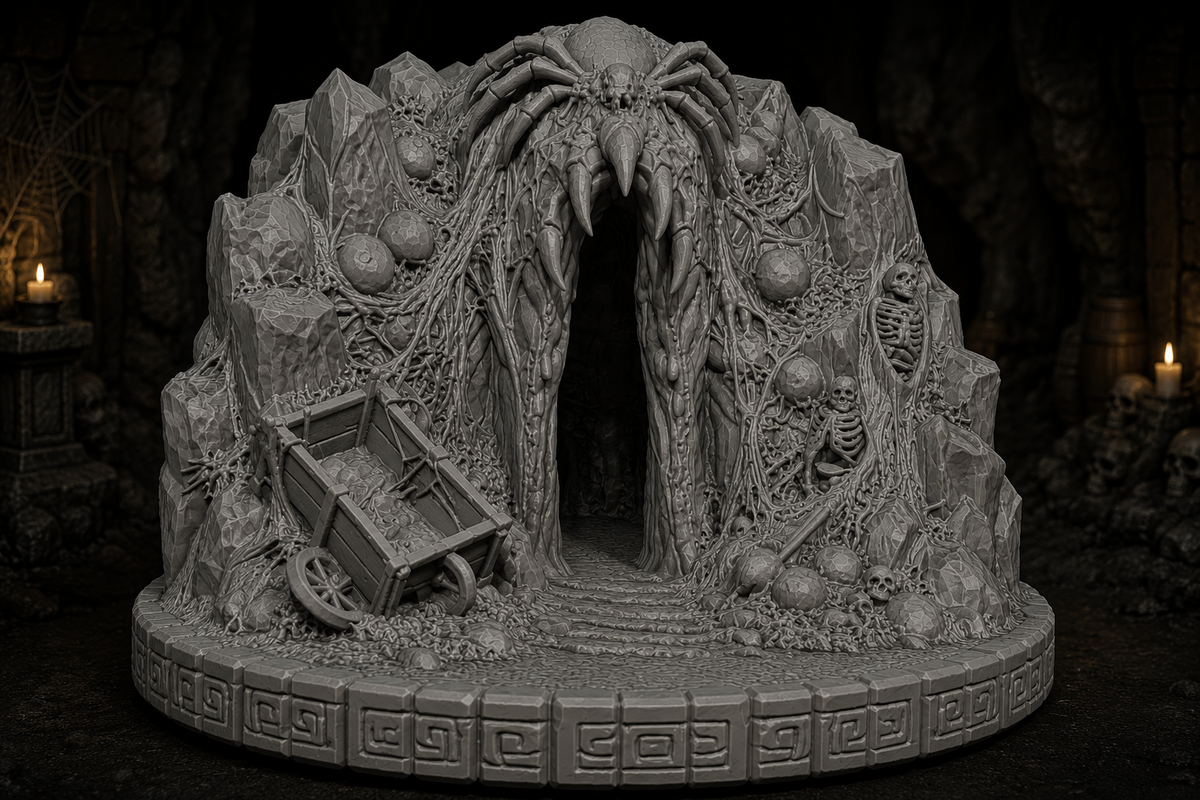 The Broodmother’s Hollow – Spider Nest Dungeon Entrance