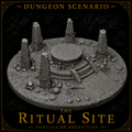 Ritual Site – Dark Sacrificial Altar Dungeon Scenario | 32mm Tabletop Terrain