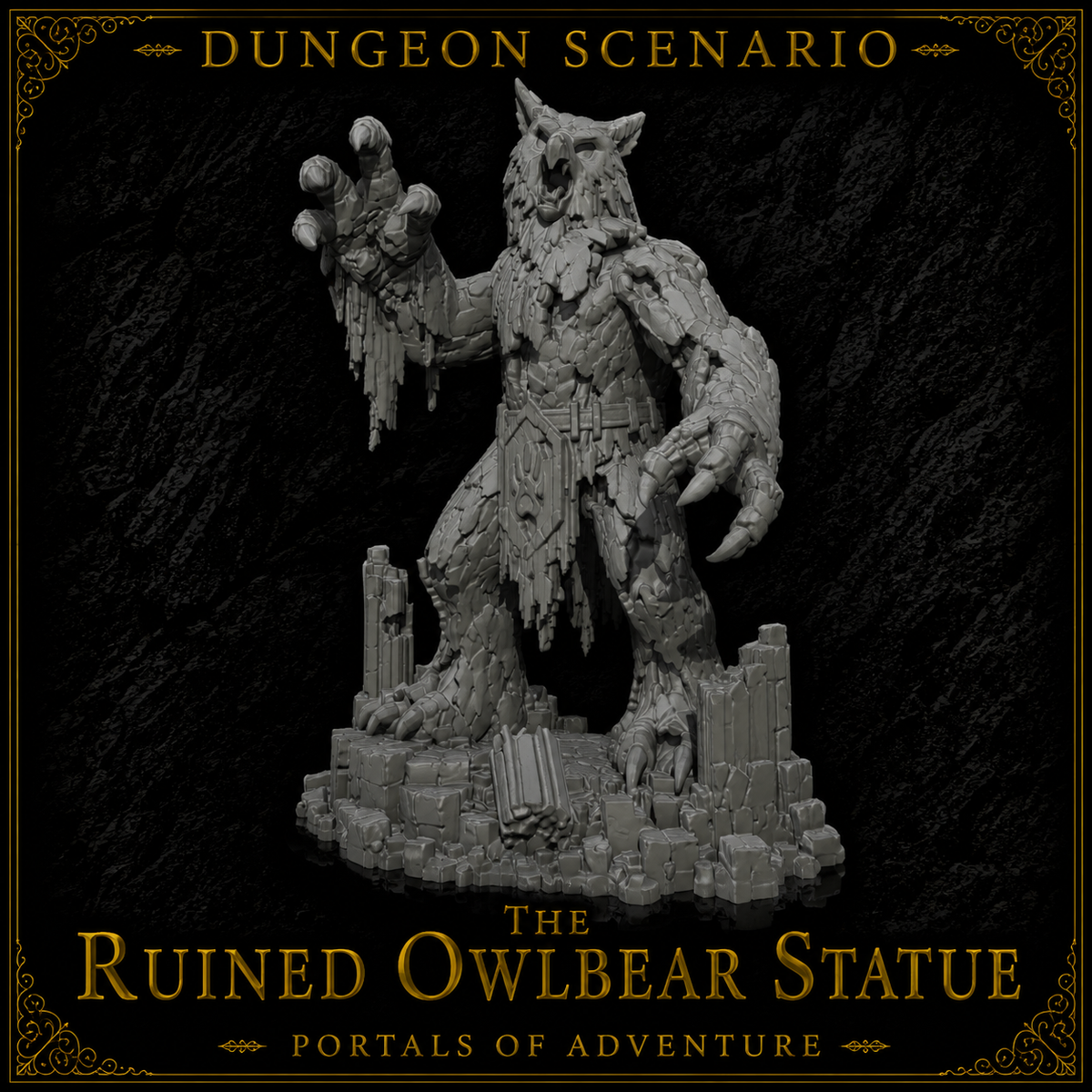 The Ruined Owlbear Statue – Ancient Beast Monument Encounter | Dungeons & Dragons Scenario