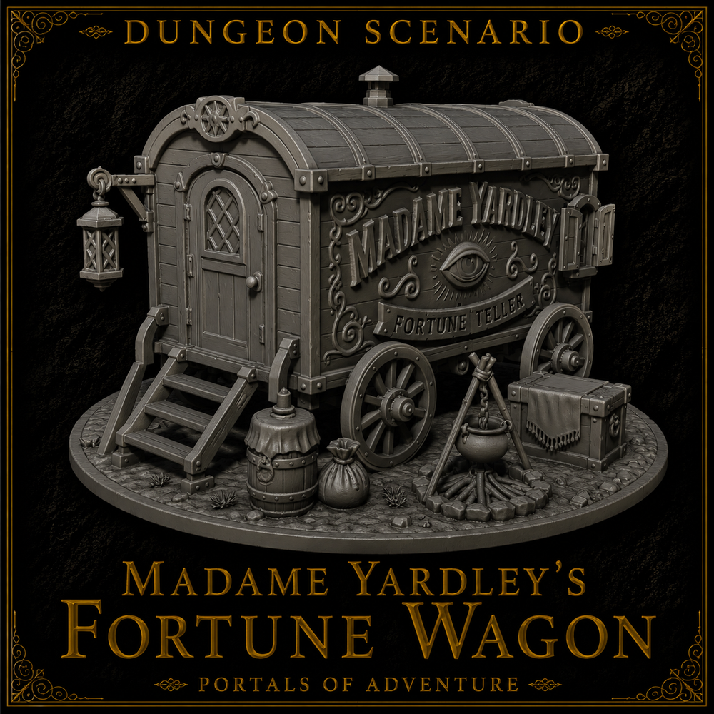 Madame Yardley’s Fortune Wagon – Mysterious Fortune Teller Encounter | Dungeons & Dragons Scenario