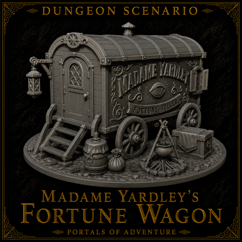 Madame Yardley’s Fortune Wagon – Mysterious Fortune Teller Encounter | Dungeons & Dragons Scenario