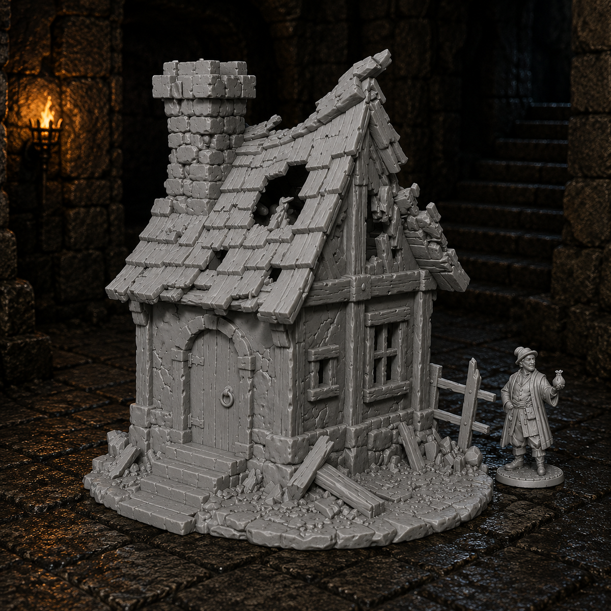 Ruined Cottage – Medieval Homestead Encounter | Dungeons & Dragons Scenario