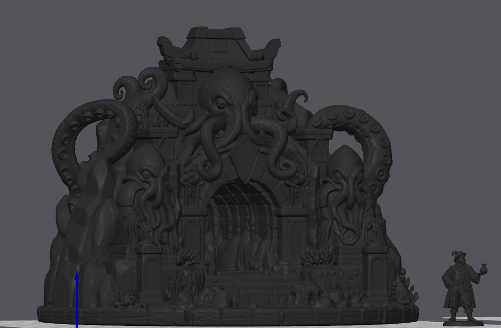 The Sunken Shrine – Eldritch Ocean Temple Dungeon Entrance & Tabletop Terrain