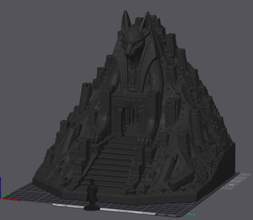 Anubis Mountain Temple – Egyptian Fantasy Dungeon Entrance & Tabletop Terrain
