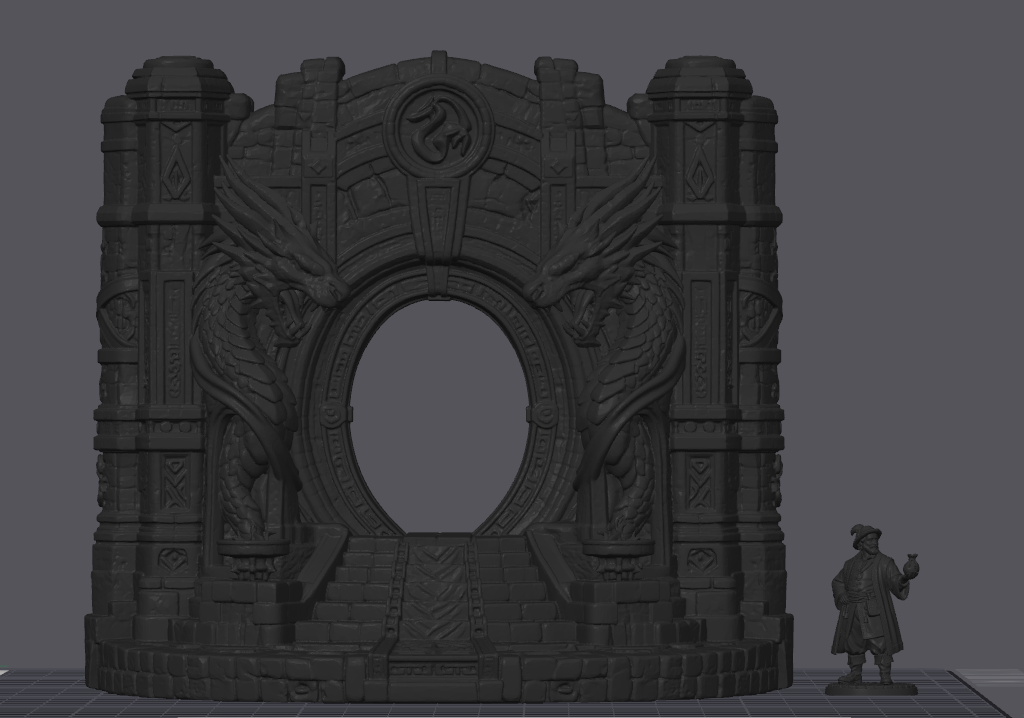 Embergate of the Dragon Realm – Ancient Dragon Portal Dungeon Entrance & Tabletop Terrain