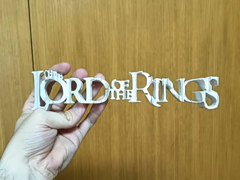 Lord Of The Rings Inspired FLIP TEXT Illusion (The Fellowship) - Multiple Colours & Sizes!