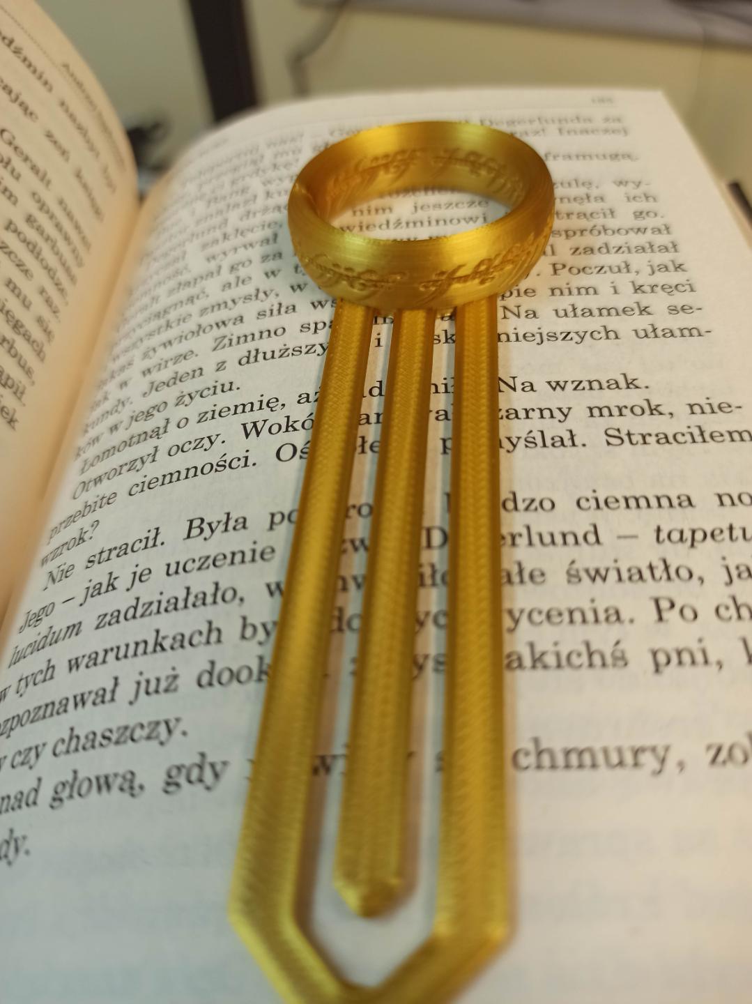 The One Ring Bookmark (Set of x2) - LOTR Inspired Bookmark | 3D Printed Tolkien Style Reader Gift