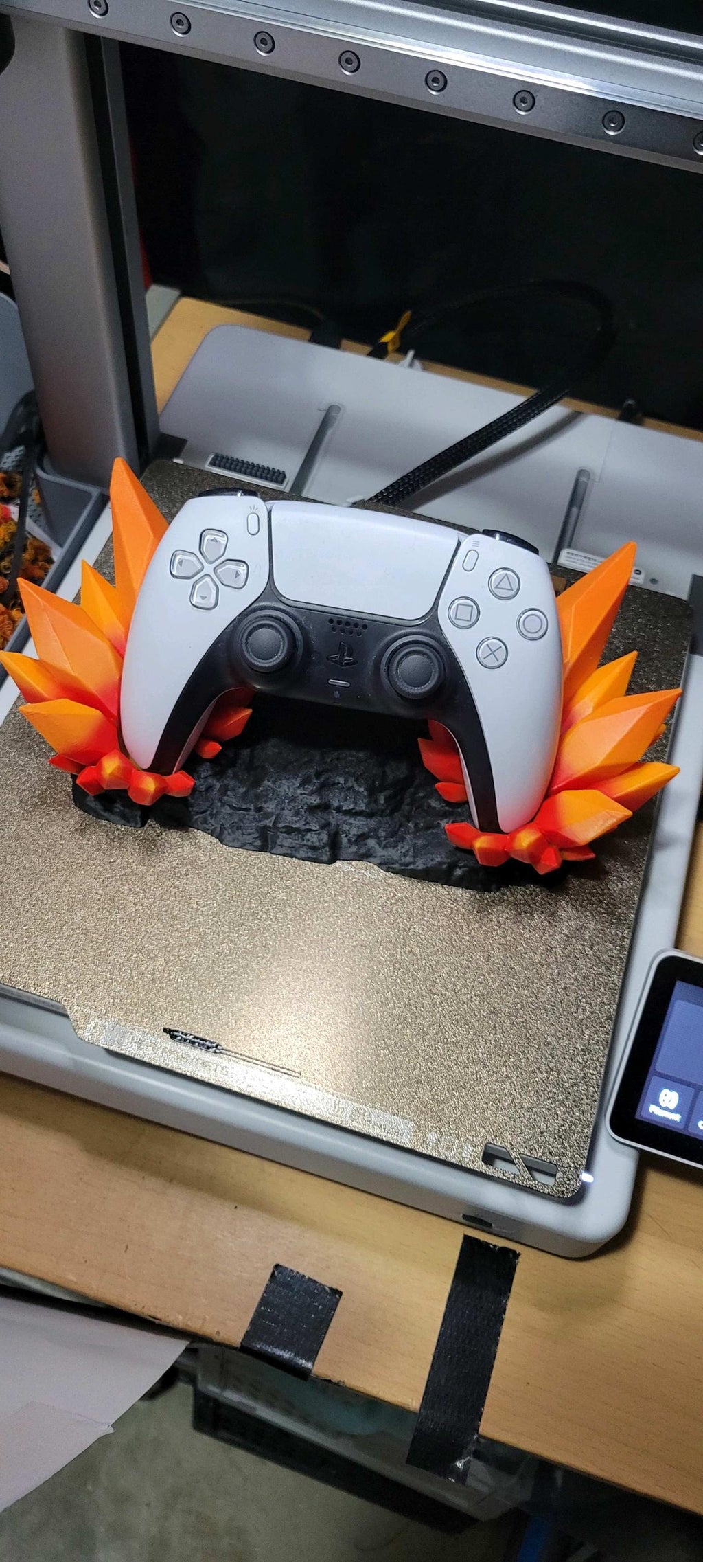 Crystal Gaming Controller Stand – PS5 & Xbox Controller Holder Dock | 3D Printed Desk Display (Multiple colours to choose from!)