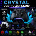 Crystal Gaming Controller Stand – PS5 & Xbox Controller Holder Dock | 3D Printed Desk Display (Multiple colours to choose from!)