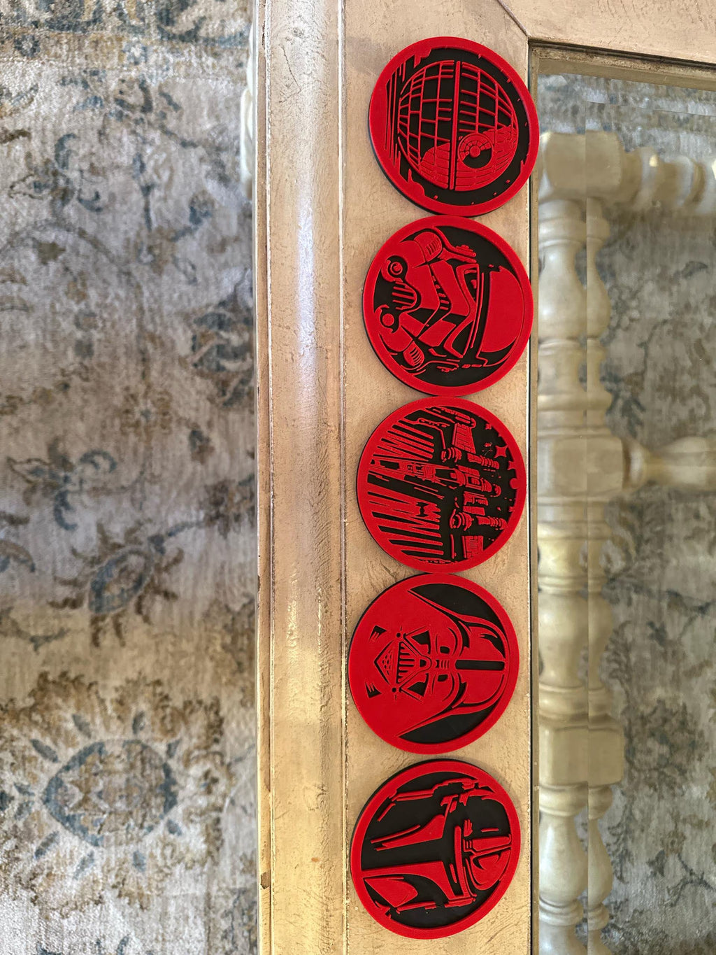 Galactic Coaster Sets – Star Wars Inspried Coasters | Darth Vader, Stormtrooper, Mandalorian