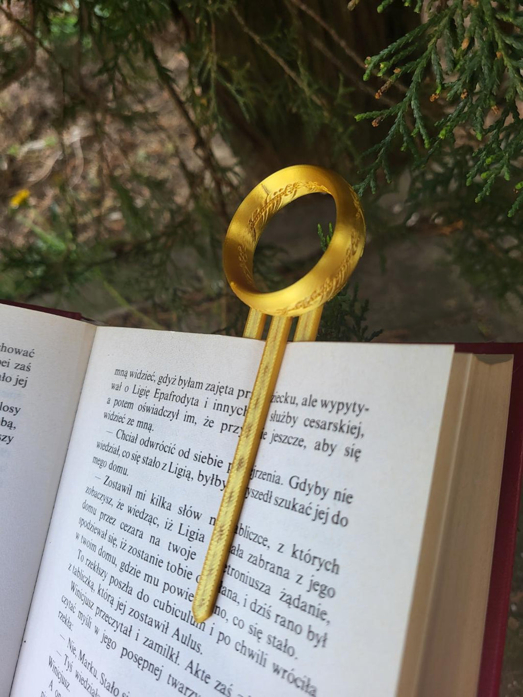 The One Ring Bookmark (Set of x2) - LOTR Inspired Bookmark | 3D Printed Tolkien Style Reader Gift