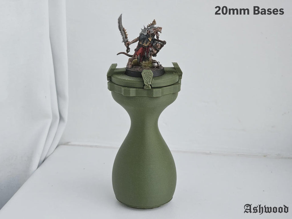 The Best Miniature Painting Handle - Set of 2 Adjustable 20 mm-50 mm Base Holders | Hobby Painting Grip | Wargaming & Tabletop Accessory