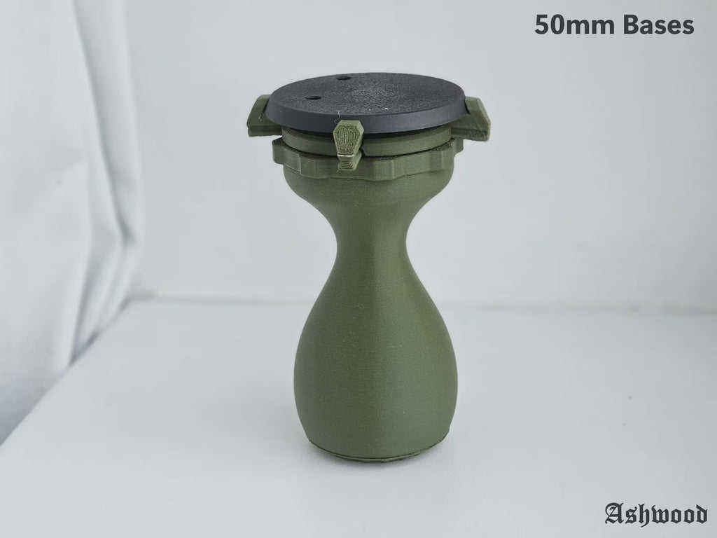 The Best Miniature Painting Handle - Set of 2 Adjustable 20 mm-50 mm Base Holders | Hobby Painting Grip | Wargaming & Tabletop Accessory