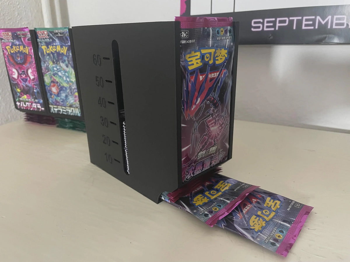 TCG Booster Pack Dispenser - Trading Card Pack Holder | Pack Organizer for MTG, Pokemon, One Piece etc