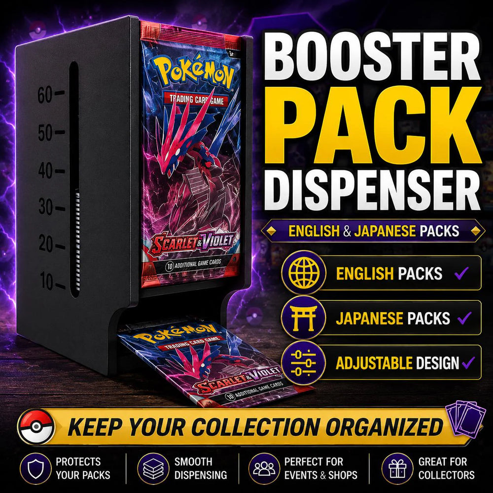 TCG Booster Pack Dispenser - Trading Card Pack Holder | Pack Organizer for MTG, Pokemon, One Piece etc