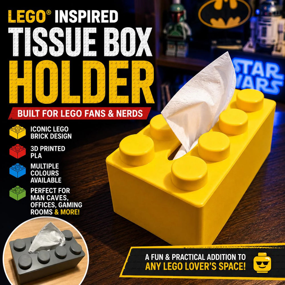 LEGO Inspired Tissue Box Holder - Building Brick Tissue Box