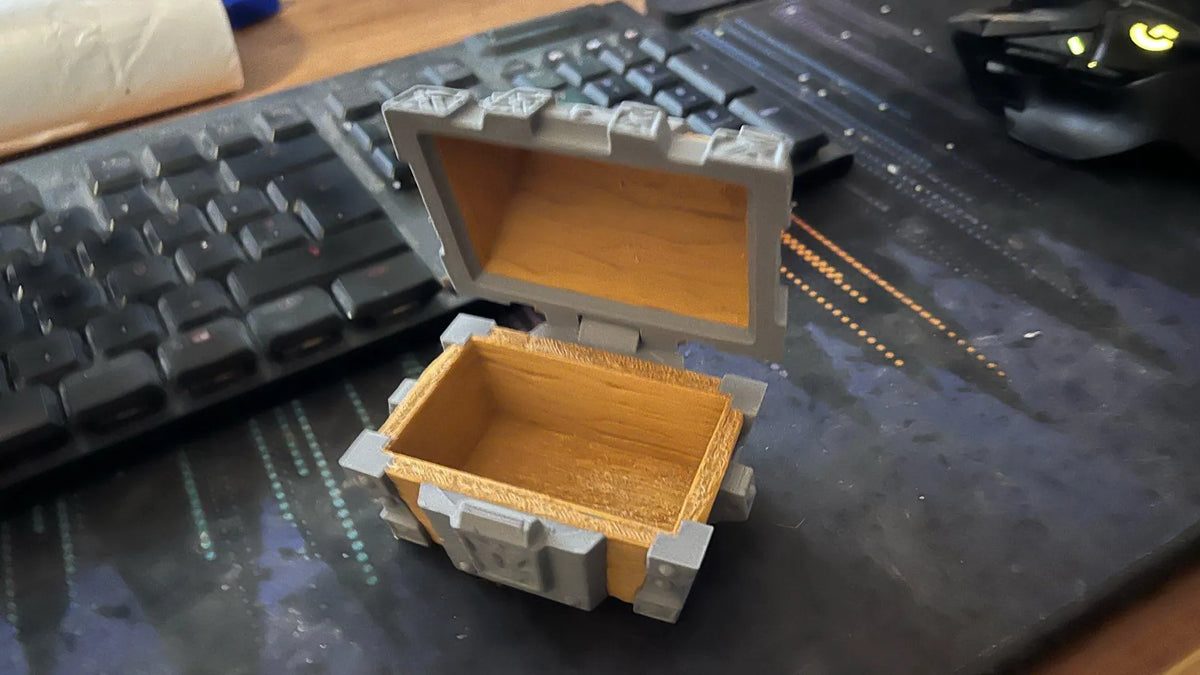 WoW Inspired Treasure Chest - Desk Storage Box | Fantasy Loot Chest & Gamer Gift