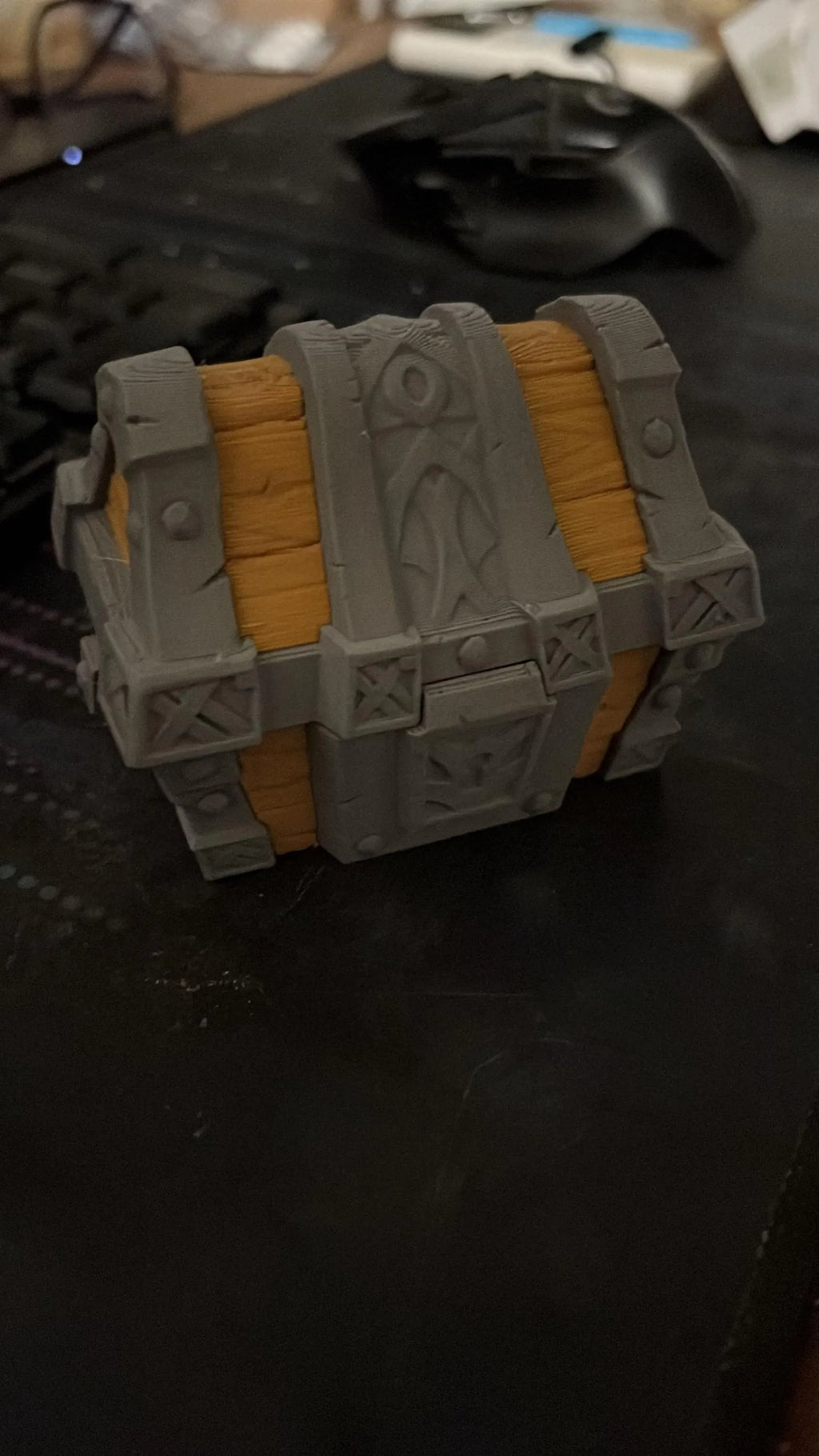 WoW Inspired Treasure Chest - Desk Storage Box | Fantasy Loot Chest & Gamer Gift