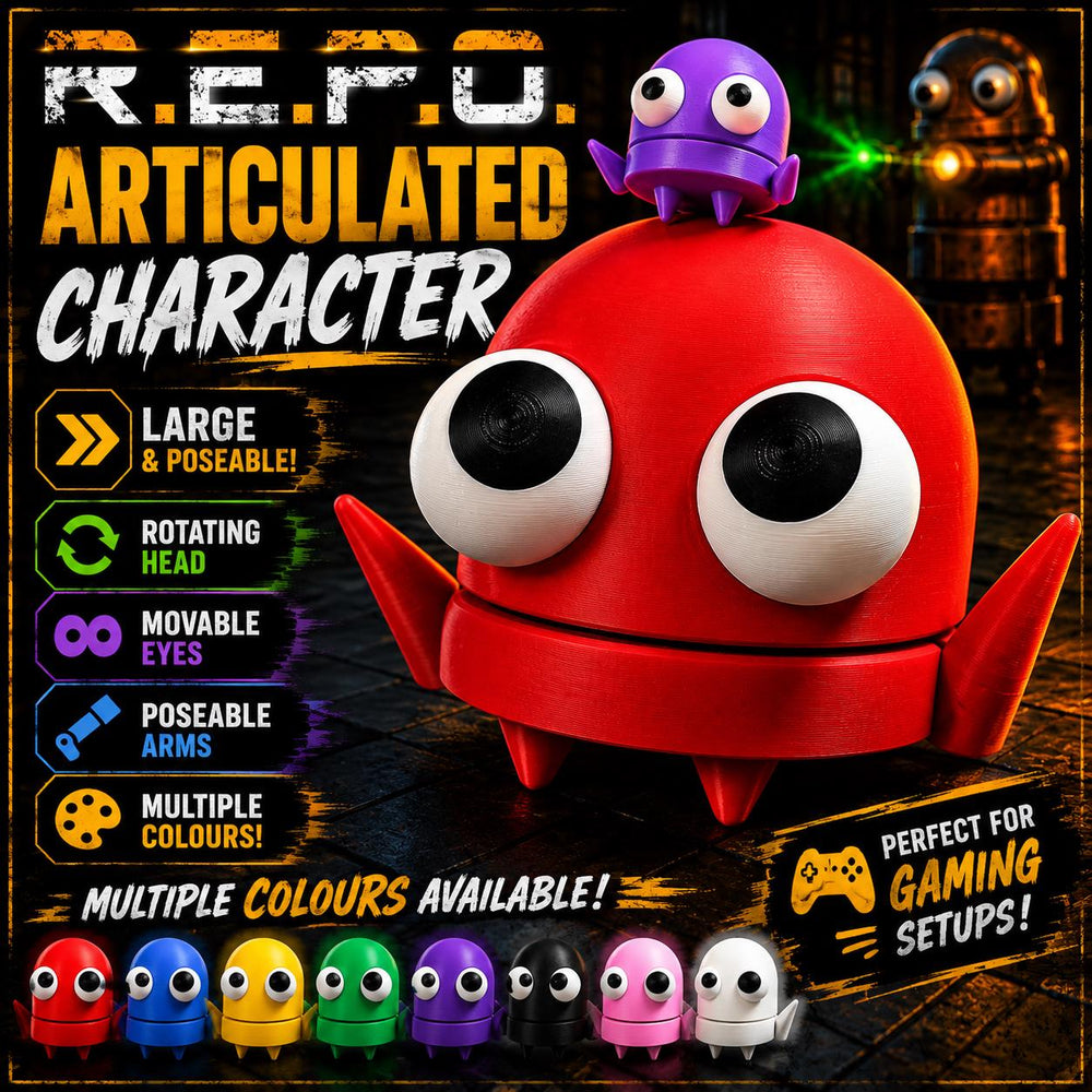 Large Articulated R.E.P.O Character Figure - Multiple Colours (Gaming Collectible)