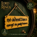 "No Admittance Except on Party Business" - Fantasy Door Sign | Wood Effect Home Décor