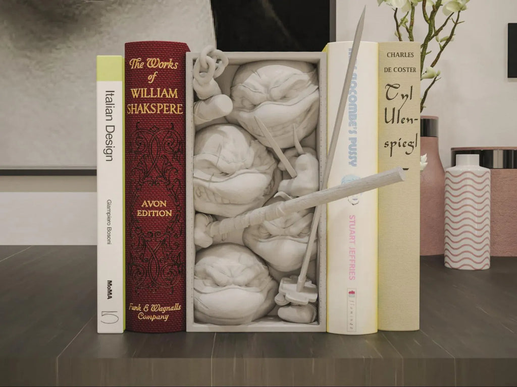 Turtle Book Nook - Sewer Hero Bookshelf Insert & Wall Display + FREE Bookmark