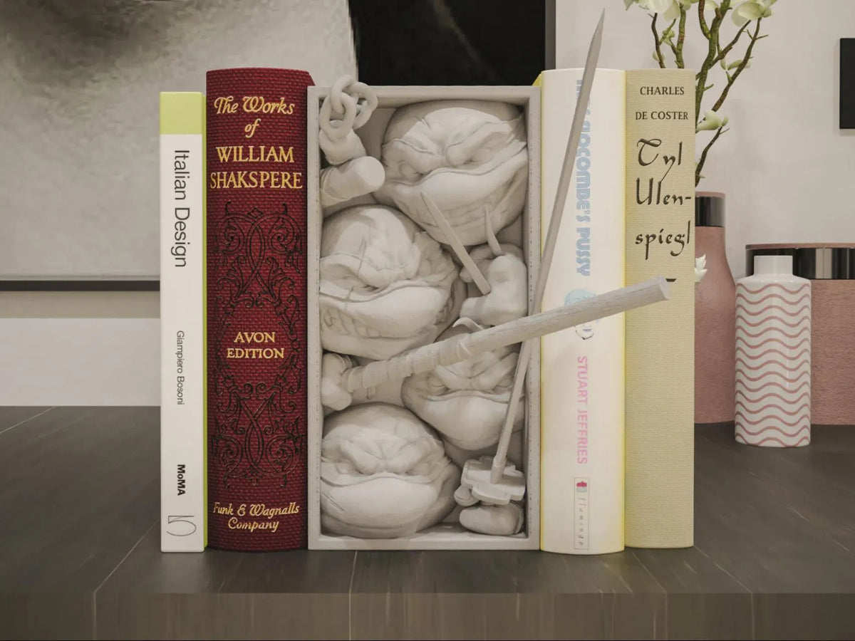 Turtle Book Nook - Sewer Hero Bookshelf Insert & Wall Display + FREE Bookmark