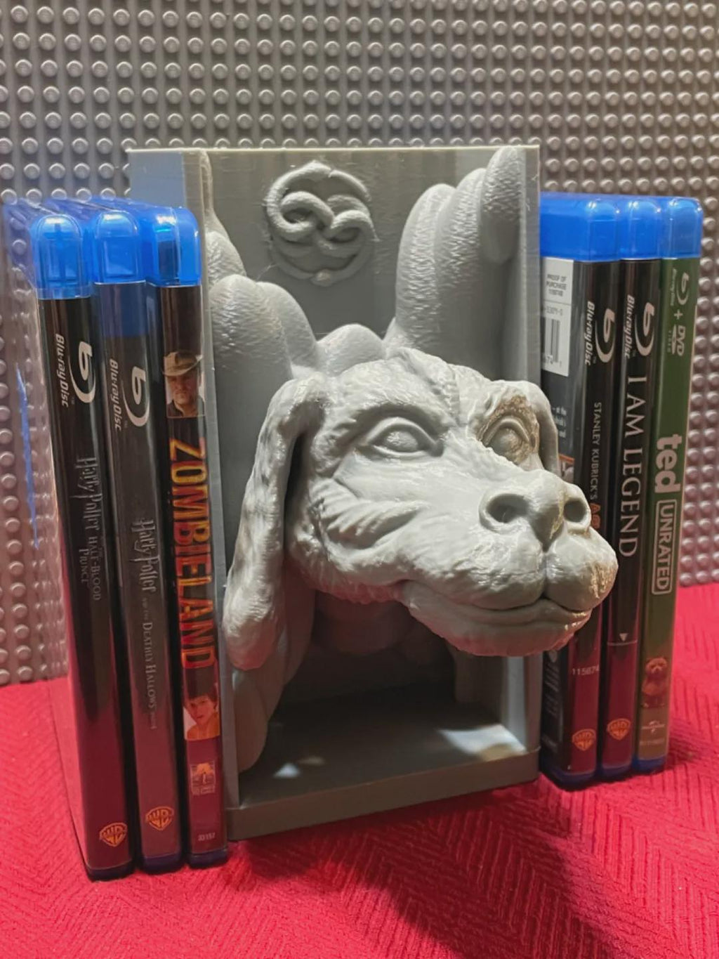 Luck Dragon Book Nook | 80s Fantasy Dragon Bookshelf Insert & Wall Display + FREE Bookmark