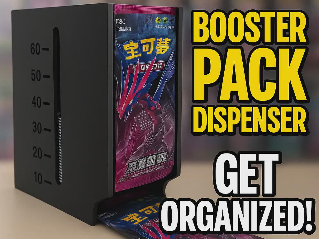 TCG Booster Pack Dispenser - Trading Card Pack Holder | Pack Organizer for MTG, Pokemon, One Piece etc