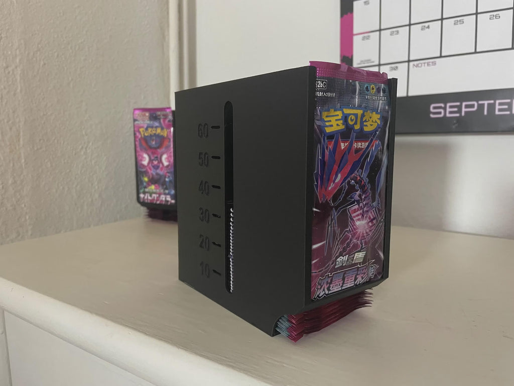TCG Booster Pack Dispenser - Trading Card Pack Holder | Pack Organizer for MTG, Pokemon, One Piece etc