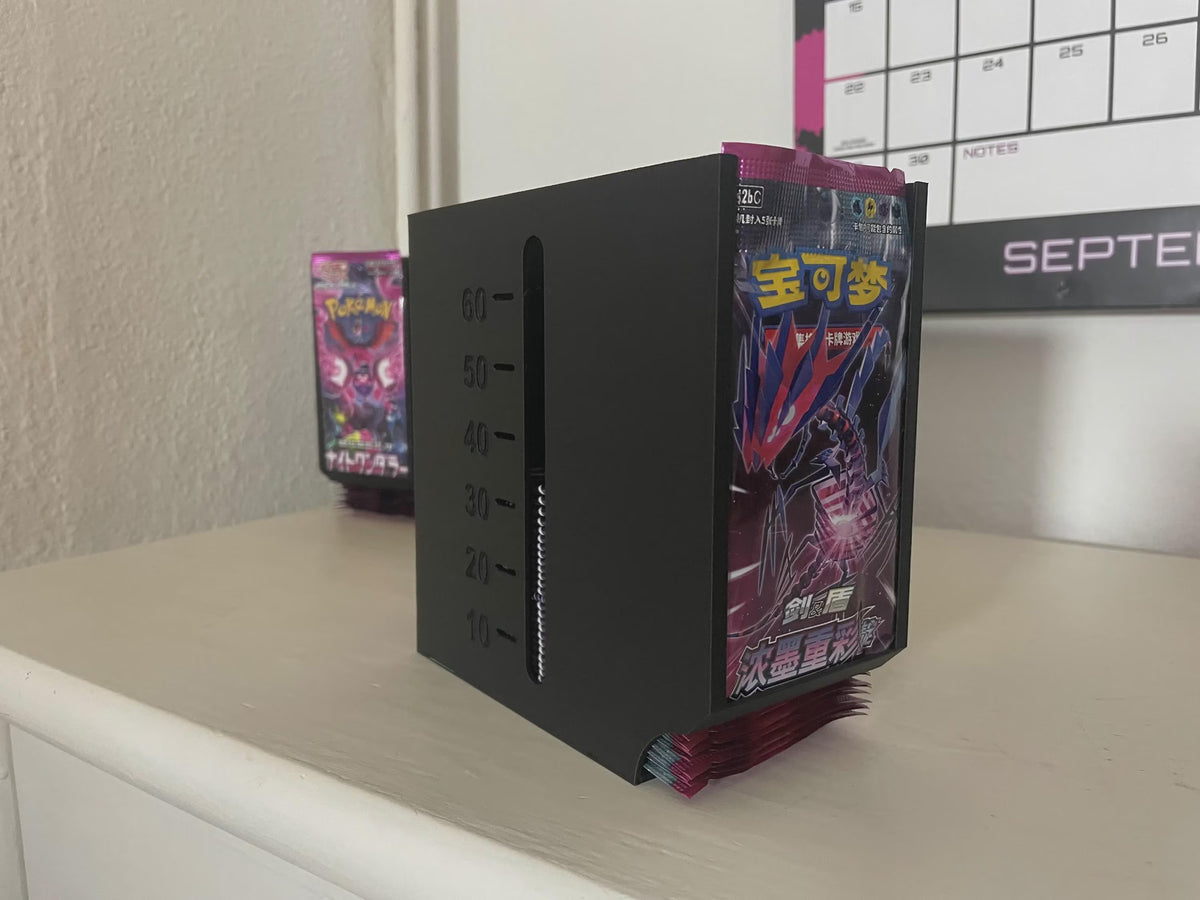 TCG Booster Pack Dispenser - Trading Card Pack Holder | Pack Organizer for MTG, Pokemon, One Piece etc