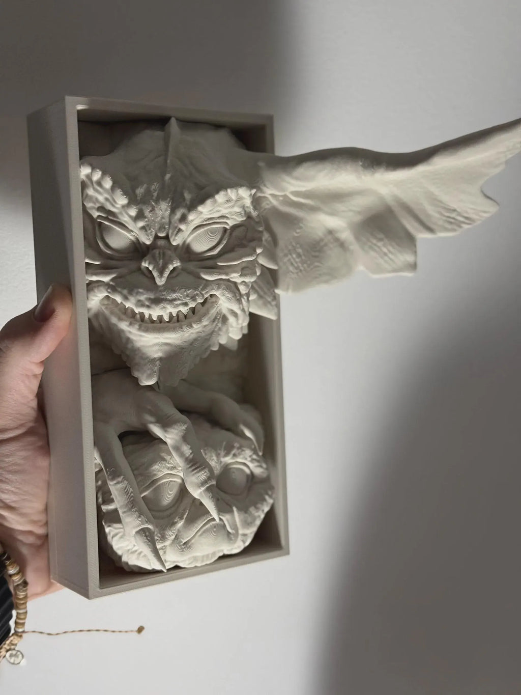 Mischievous Monster Book Nook - 80s Horror Bookshelf Insert & Wall Display + FREE Bookmark