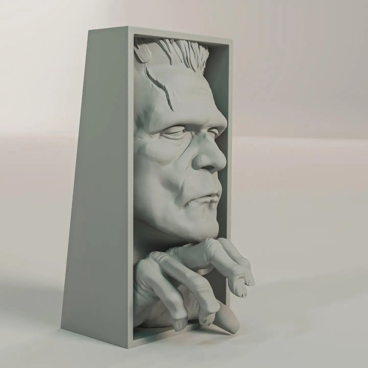 Frankenstein Book Nook & Wall Display - Gothic Horror Bookshelf Insert + FREE Bookmark