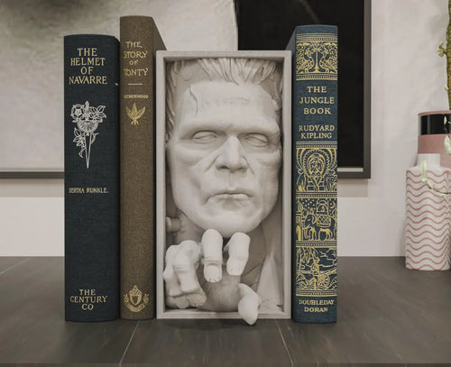 Frankenstein Book Nook & Wall Display - Gothic Horror Bookshelf Insert + FREE Bookmark
