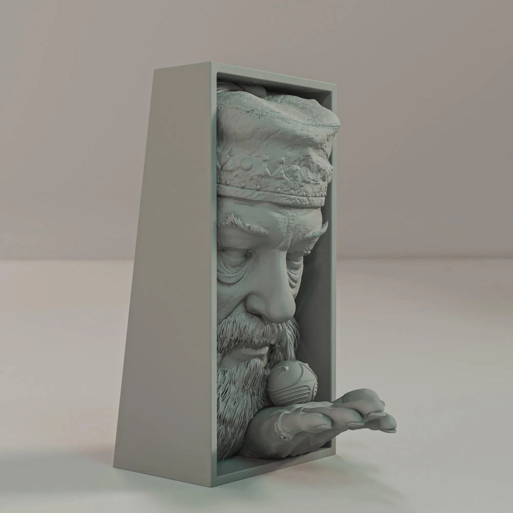 Wizard Professor - Fantasy Book Nook & Wall Display + FREE Bookmark Included