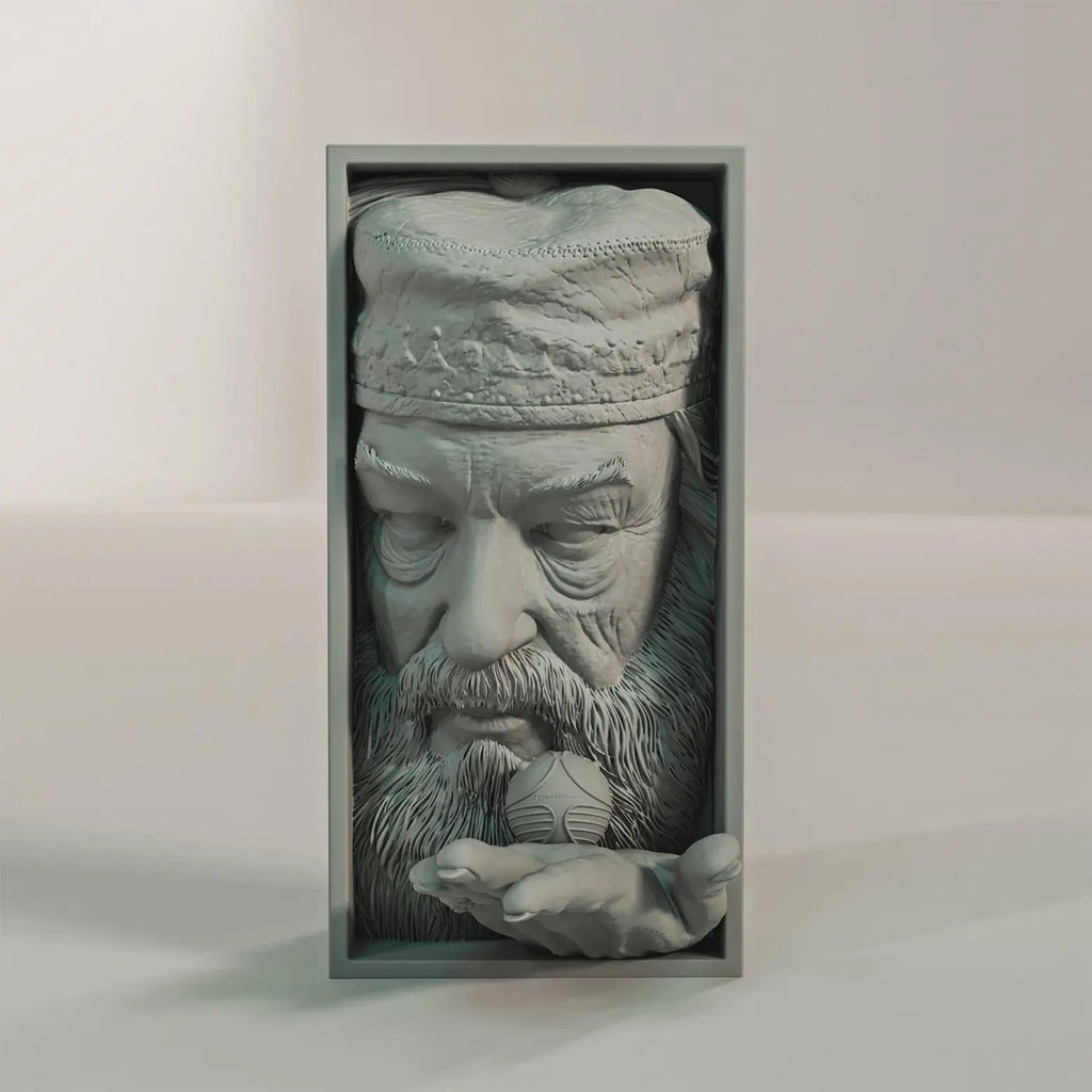 Wizard Professor - Fantasy Book Nook & Wall Display + FREE Bookmark Included