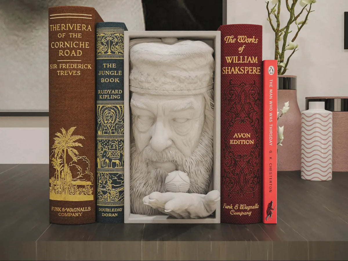 Wizard Professor - Fantasy Book Nook & Wall Display + FREE Bookmark Included
