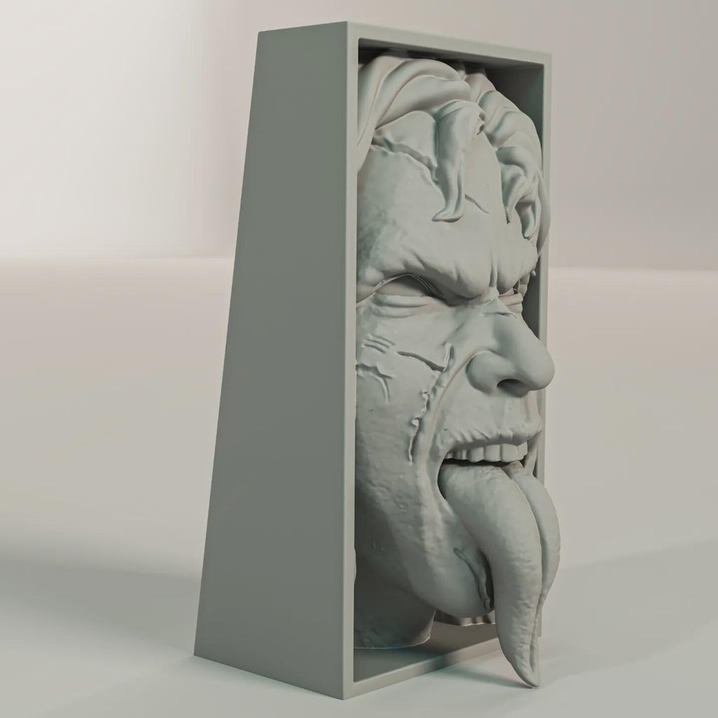 Possessed Girl Book Nook - Exorcist Horror Bookshelf Insert & Wall Display + FREE Bookmark