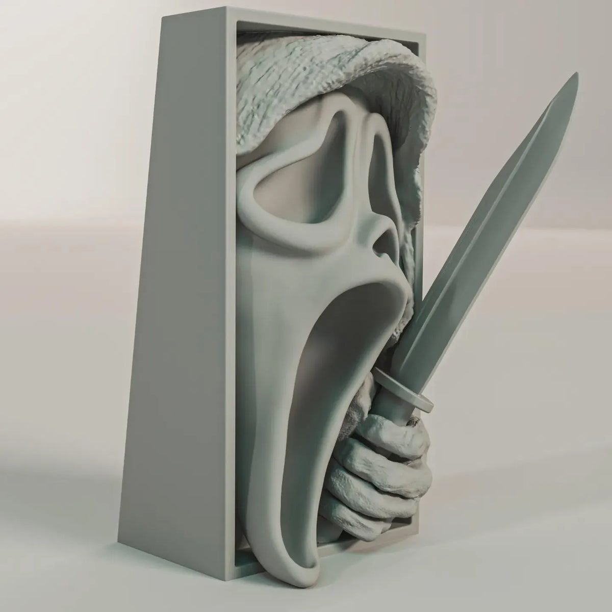 Hooded Stalker Slasher Book Nook - Horror Bookshelf Insert & Wall Display + FREE Bookmark
