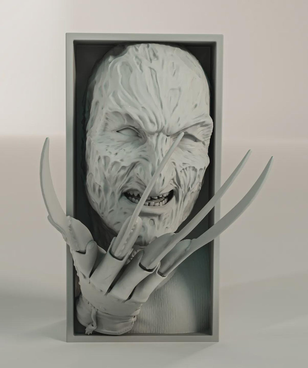 Nightmare Slasher Book Nook - 80s Horror Bookshelf Insert & Wall Display + FREE Bookmark