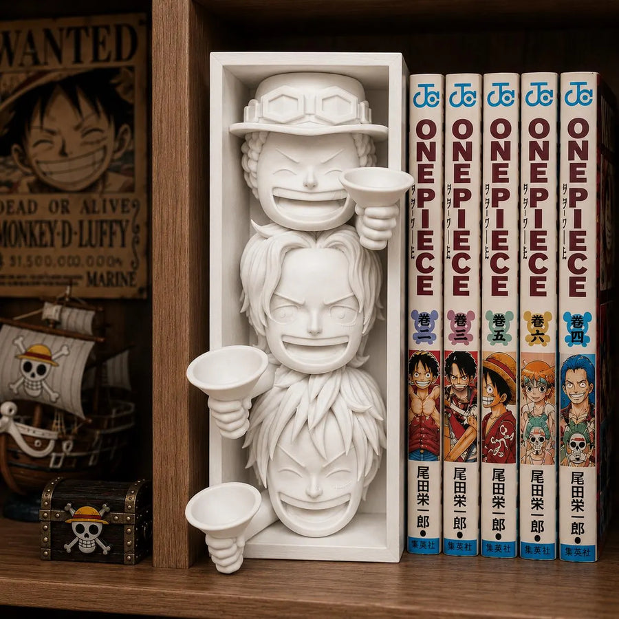 Pirate Anime Book Nook - Anime Bookshelf Insert & Wall Display + FREE Bookmark