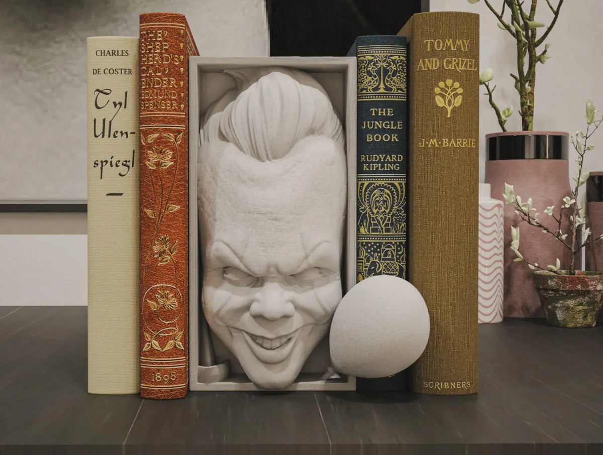 Sinister Clown Book Nook - Horror Bookshelf Insert & Wall Display + FREE Bookmark