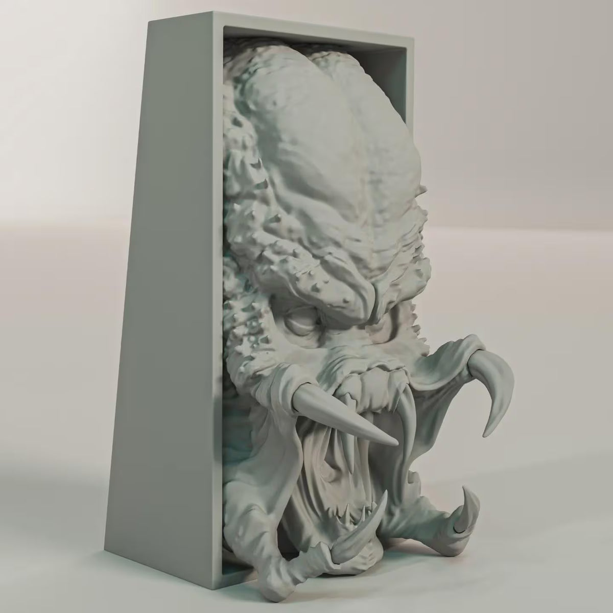 Alien Hunter Book Nook - Sci-Fi Bookshelf Insert & Wall Display + FREE Bookmark