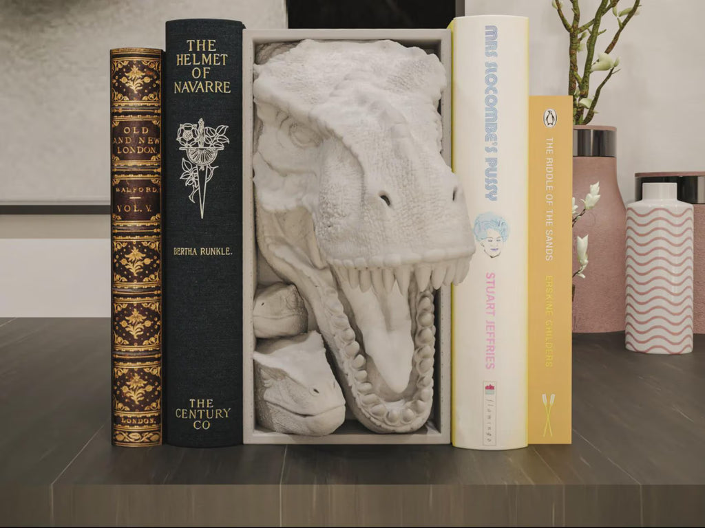 Dinosaur Book Nook - T-Rex Bookshelf Insert | Perfect Gift for Jurassic Fans + FREE Bookmark