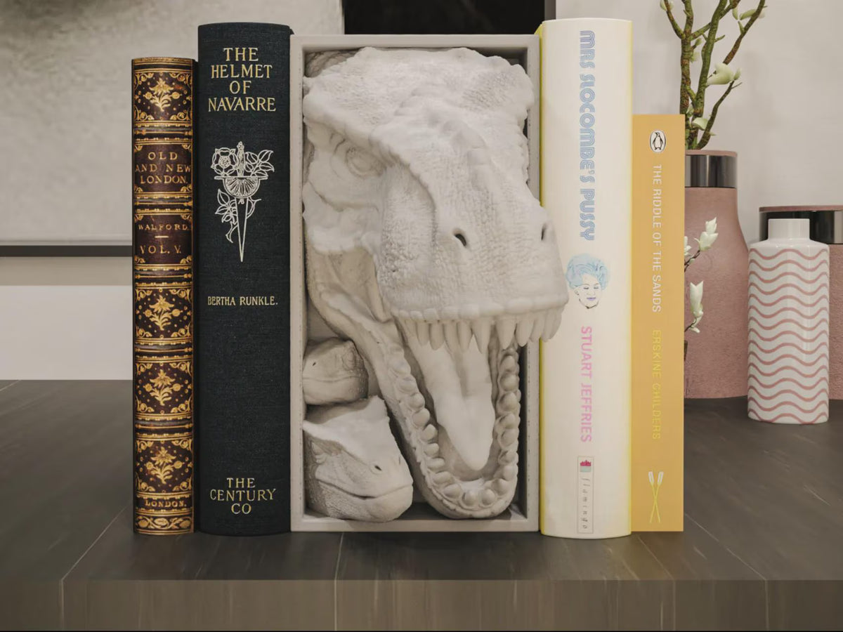 Dinosaur Book Nook - T-Rex Bookshelf Insert | Perfect Gift for Jurassic Fans + FREE Bookmark
